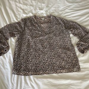 XL Animal Print Blouse